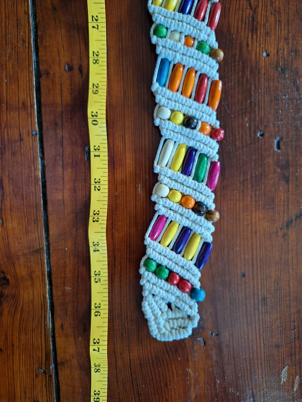 Multicolor Beaded Macramé Women’s Belt